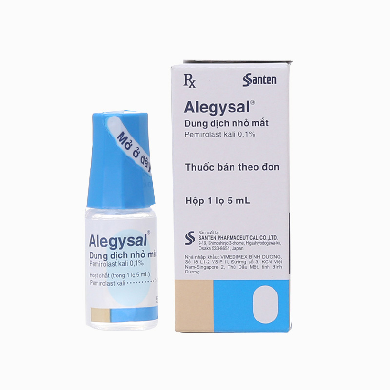 Dung dịch nhỏ mắt trị viêm kết mạc Alegysal | Chai 5ml