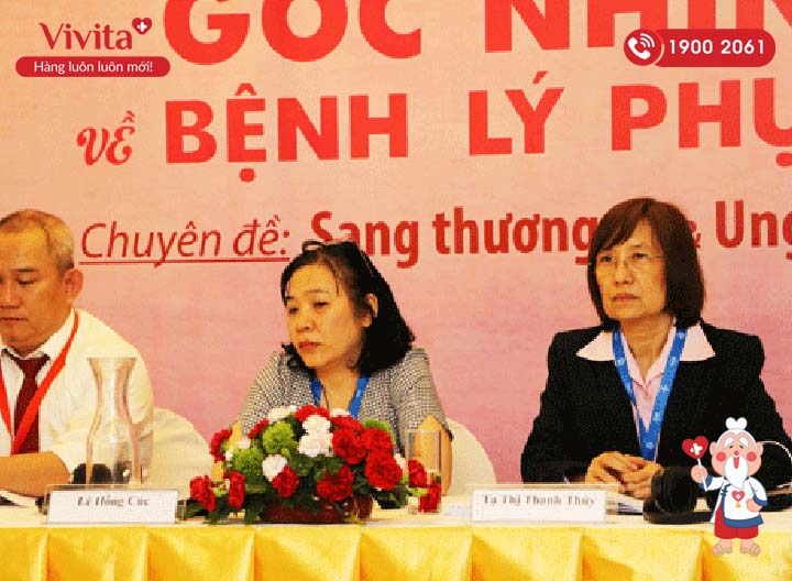 Bác sĩ Tạ Thị Thanh Thủy trong hội thảo khoa học