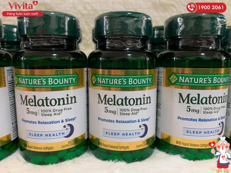 cơ chế viên uống nature's bounty melatonin 5mg