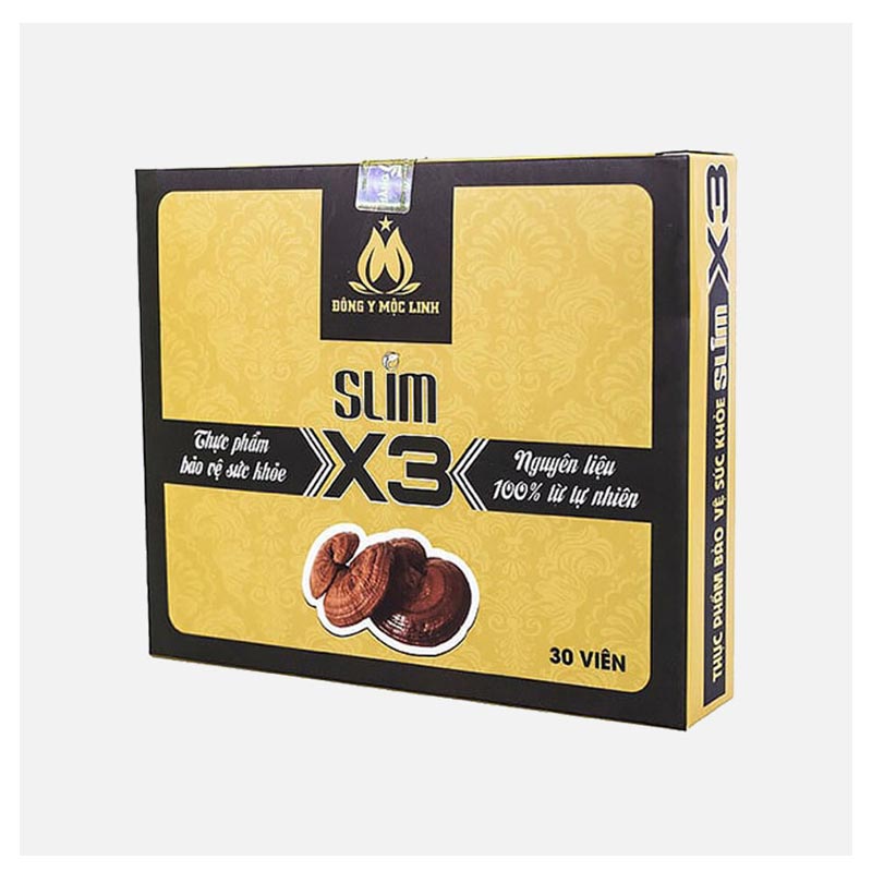 Slim X3 Đông Y Mộc Linh - Viên Uống Hỗ Trợ Giảm Cân An Toàn | Hộp 30 Viên