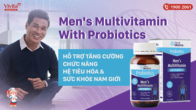 giới thiệu men's multivitamin with probiotics henry blooms