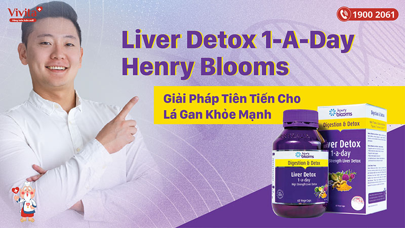 giới thiệu viên uống liver detox 1-a-day henry blooms