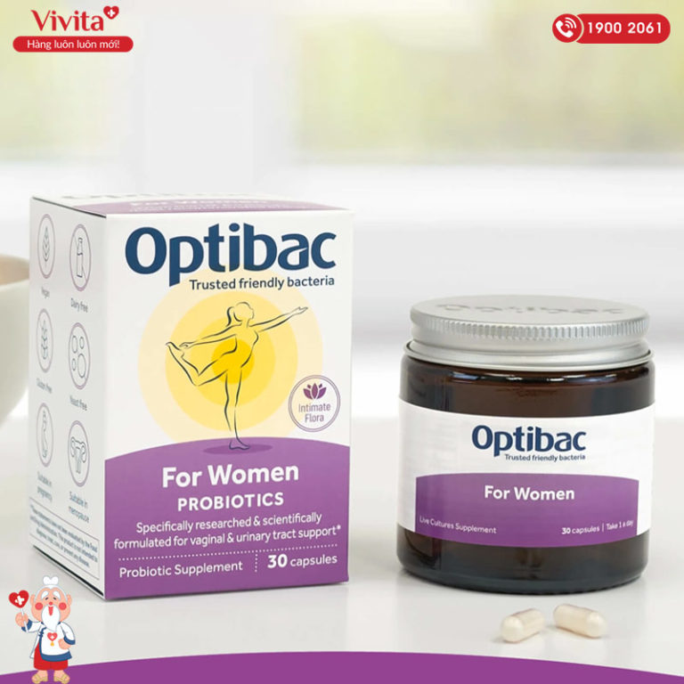 Optibac Probiotics For Women Men Vi Sinh Phụ Khoa 30 Viên