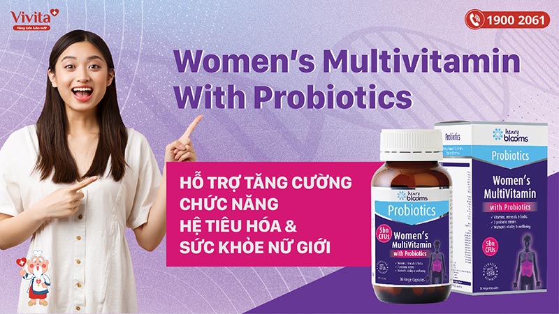 giới thiệu women's multivitamin with probiotics henry blooms