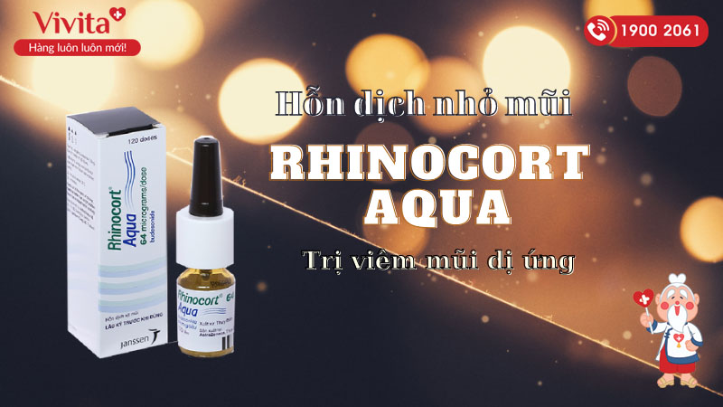 Thuốc xịt mũi trị viêm mũi dị ứng Rhinocort Aqua