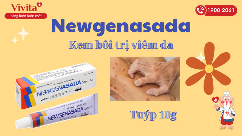 Kem bôi trị viêm da, nấm da Newgenasada
