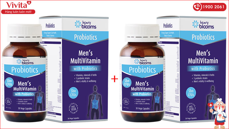 liệu trình sử dụng men's multivitamin with probiotics henry blooms