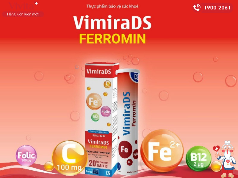 lưu ý khi dùng vimirads ferromin