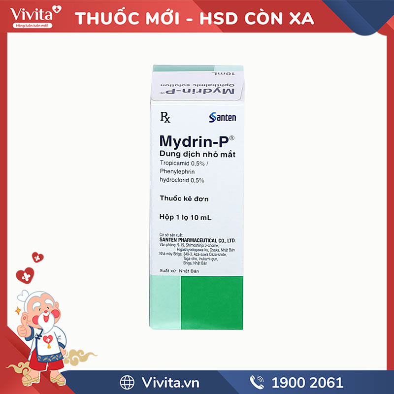 Thuốc nhỏ mắt làm giãn đồng tử Mydrin-P | Chai 10ml