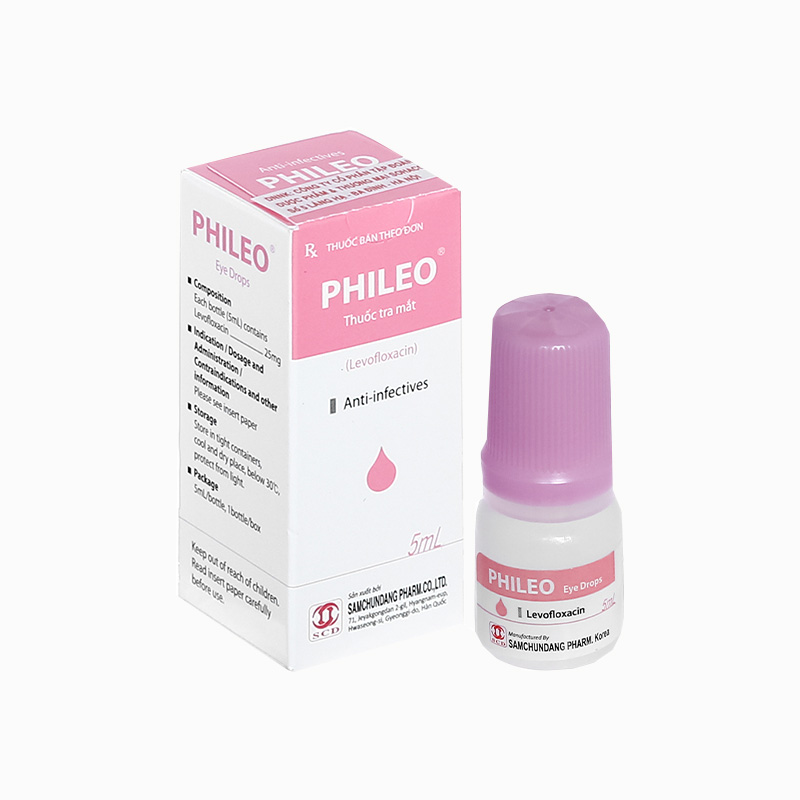 Thuốc nhỏ mắt trị nhiễm khuẩn Phileo | Chai 5ml
