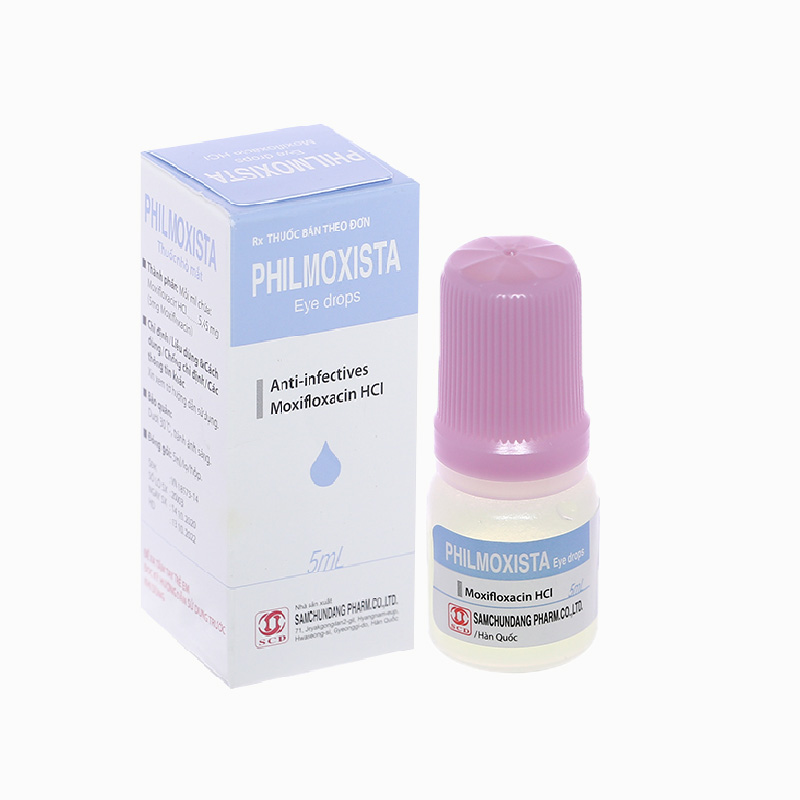 Thuốc nhỏ mắt trị nhiễm khuẩn Philmoxista | Chai 5ml