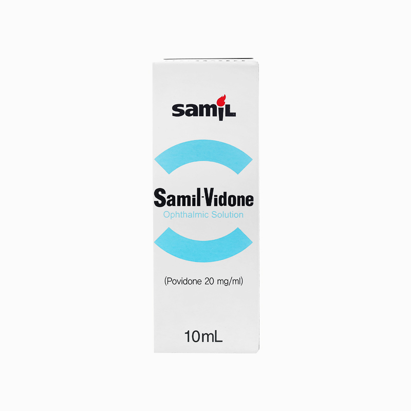 Thuốc nhỏ mắt giảm kích ứng mắt, khô mắt Samil Vidone | Chai 10ml