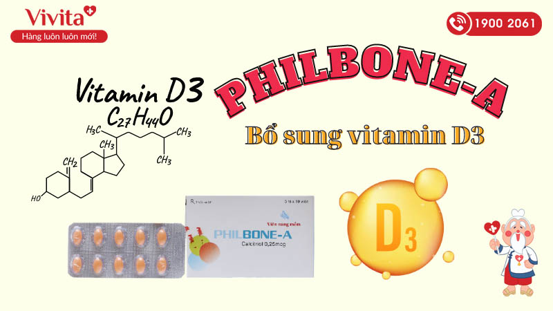 Thuốc phòng và trị loãng xương Philbone-A