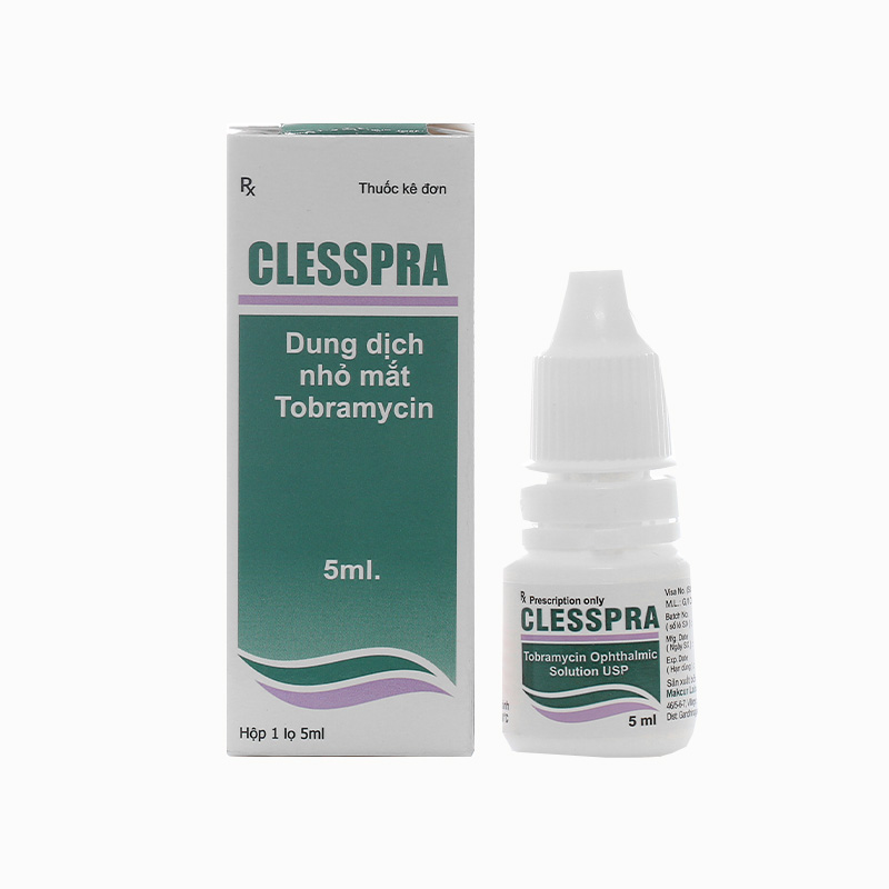 Thuốc nhỏ mắt trị nhiễm khuẩn Clesspra | Chai 5ml