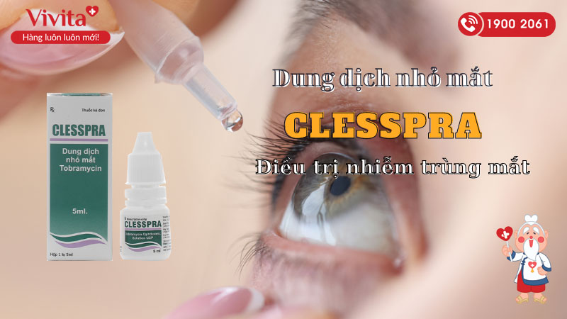 Thuốc nhỏ mắt trị nhiễm khuẩn Clesspra