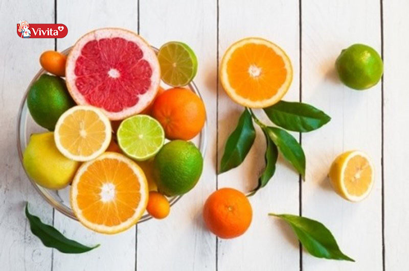 Những thực phẩm giàu vitamin C: trái cây họ cam quýt