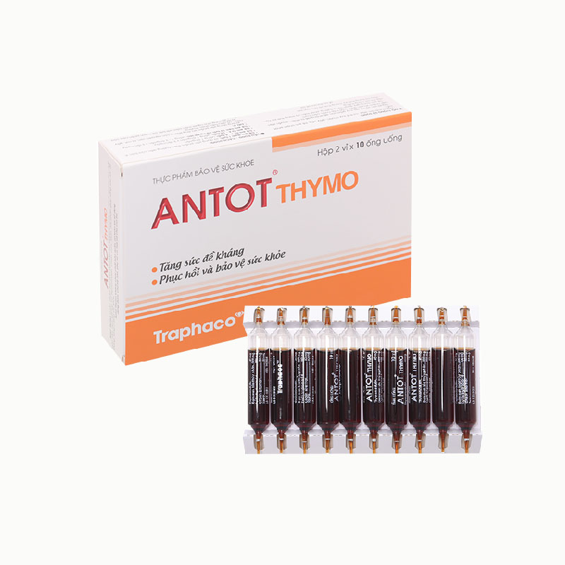 Thuốc tăng đề kháng, phục hồi sức khoẻ Antot Thymo | Hộp 20 ống