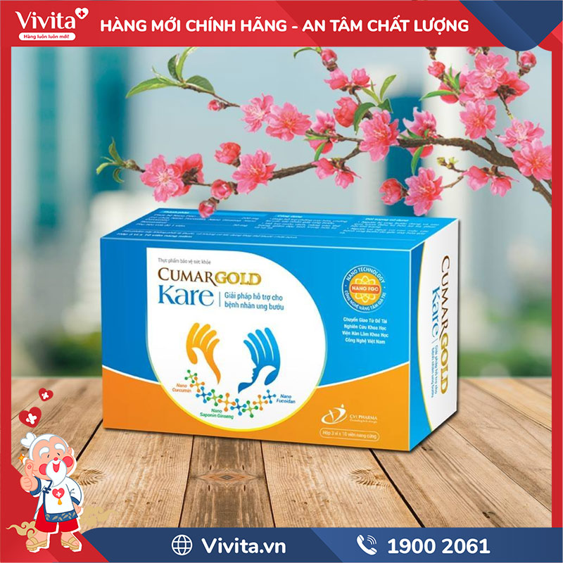 Cumargold Kare là sản phẩm nghiên cứu của Việt Nam được sản xuất bởi Công ty Cổ phần Dược Trung Ương Mediplantex