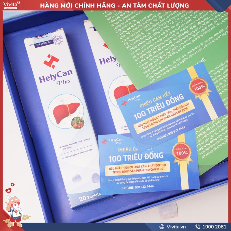 HelyCan Plus Viên Sủi Hỗ Trợ Giải Độc Tăng Cường Chức Năng Gan (Tuýp x 20 Viên)