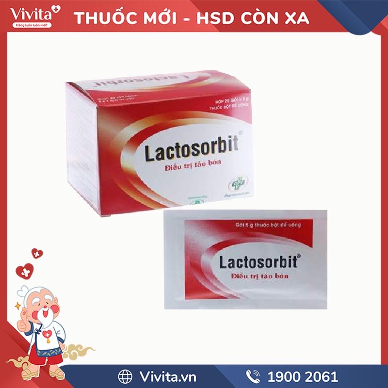 Thuốc bột trị táo bón Lactosorbit | Hộp 20 gói