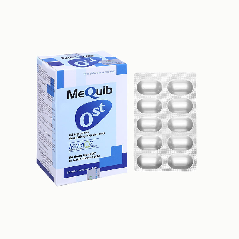 Thuốc bổ sung Trucal D7, vitamin D3 và vitamin K2 MeQuib Ost | Hộp 60 viên