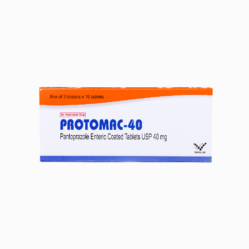 Thuốc trị trào ngược dạ dày, thực quản Protomac-40 | Hộp 24 viên