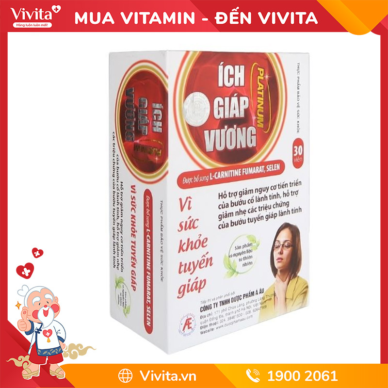 Ích Giáp Vương Hỗ Trợ Điều Trị Bệnh Tuyến Giáp (Hộp 30 Viên)
