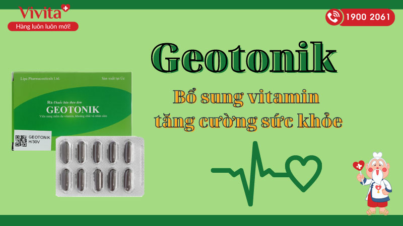 Thuốc bổ sung vitamin và khoáng chất Geotonik