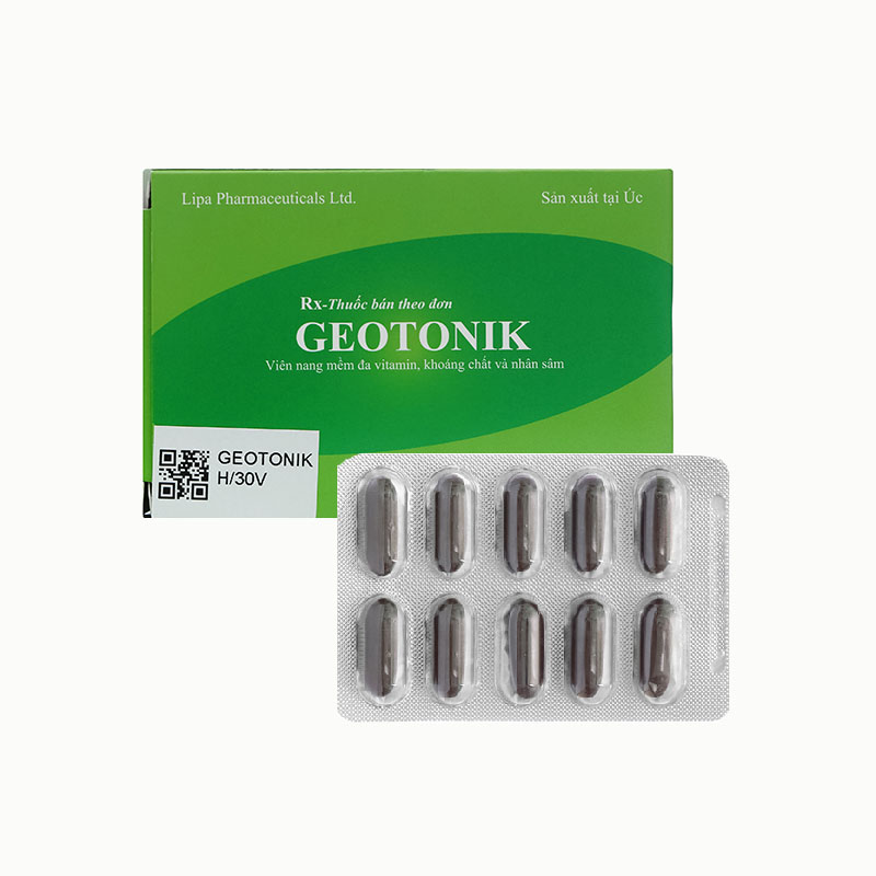 Thuốc bổ sung vitamin và khoáng chất Geotonik | Hộp 30 viên