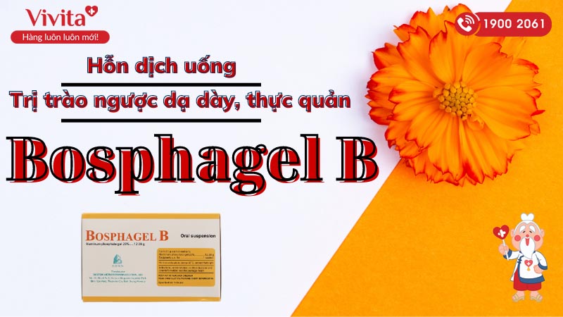 Hỗn dịch uống trị trào ngược dạ dày, thực quản Bosphagel B