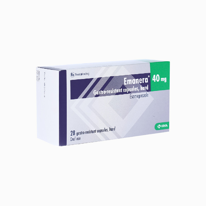 Thuốc trị trào ngược dạ dày, thực quản Emanera 40mg | Hộp 28 viên