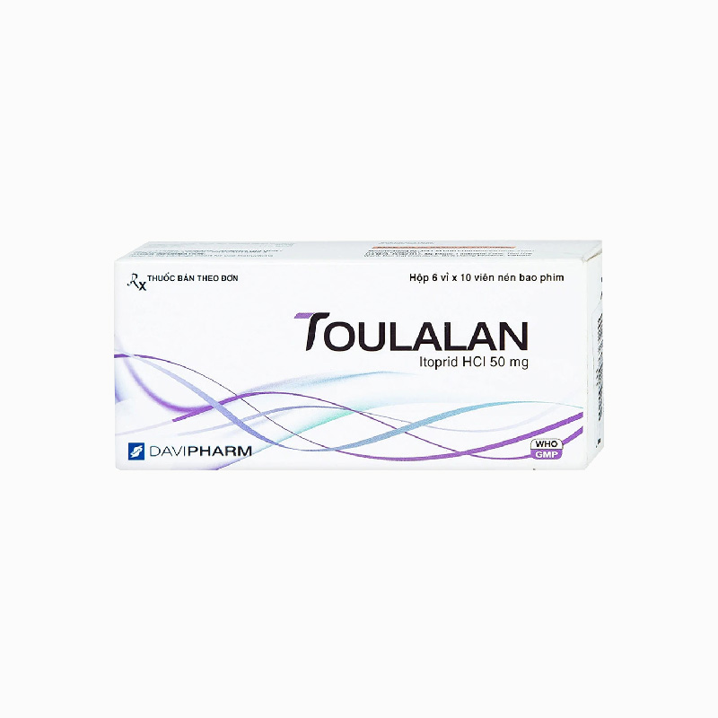 Thuốc giảm các triệu chứng ở dạ dày - ruột Toulalan | Hộp 60 viên