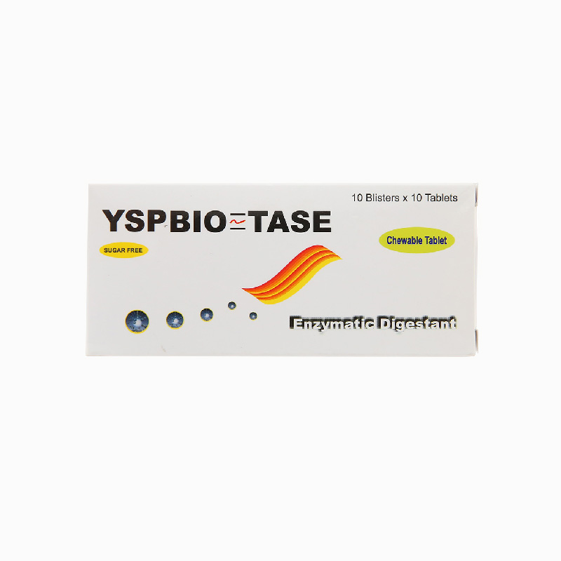 Thuốc trị khó tiêu, bội thực, chán ăn Ysp - Biotase | Hộp 100 viên