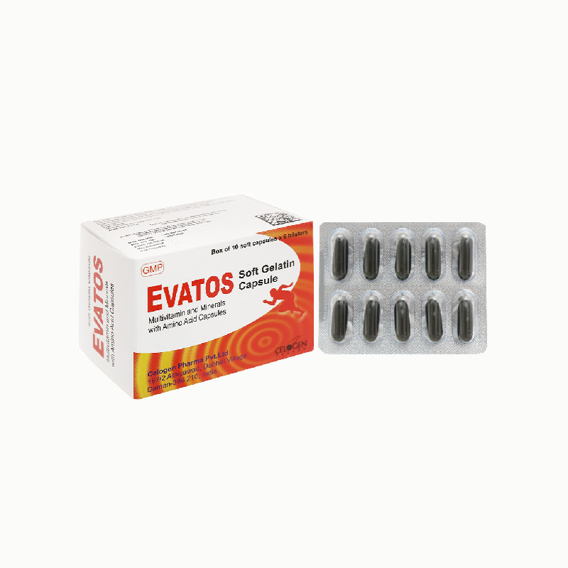 Thuốc bổ sung vitamin và khoáng chất Evatos | Hộp 60 viên
