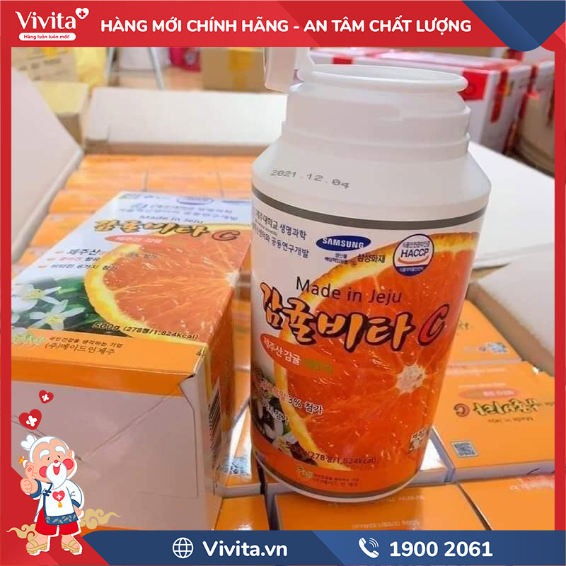 Lưu ý khi dùng viên ngậm vitamin C Jeju 500g Hàn Quốc