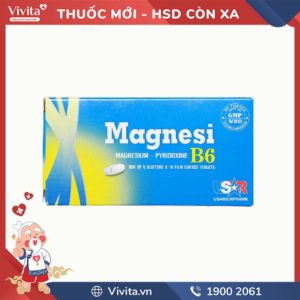 Thuốc trị thiếu magie, giảm lo âu Magnesi B6 Phong Phú