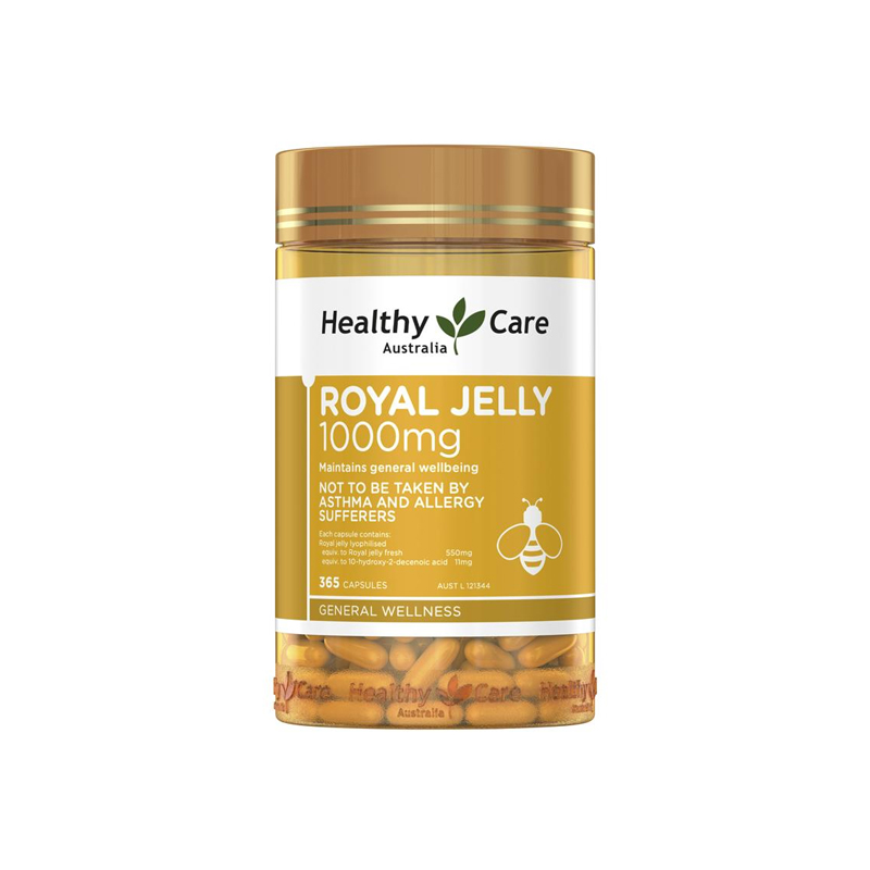 Healthy Care Royal Jelly 1000mg Hỗ Trợ Làm Đẹp Da (Hộp 365 Viên)