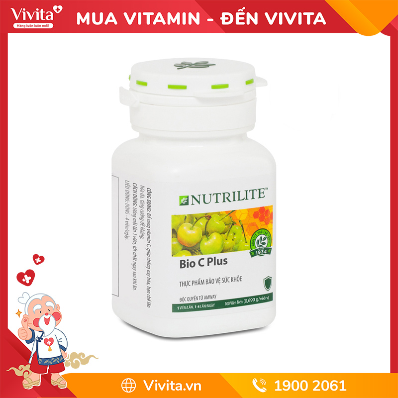 Viên Uống Bổ Sung Vitamin C Nutrilite Bio C plus (Hộp 100 Viên)