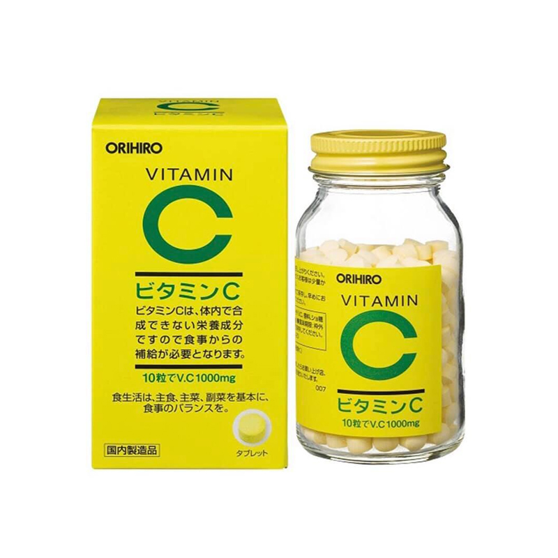 Viên Uống Vitamin C Orihiro Hỗ Trợ Tăng Sức Đề Kháng Và Làm Đẹp Da | Hộp 300 Viên