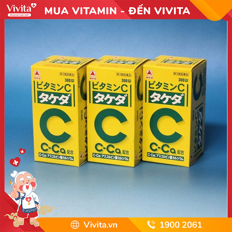 Viên Uống Vitamin C 2000mg Takeda Hỗ Trợ Trị Nám, Trắng Da (Hộp 300 Viên)