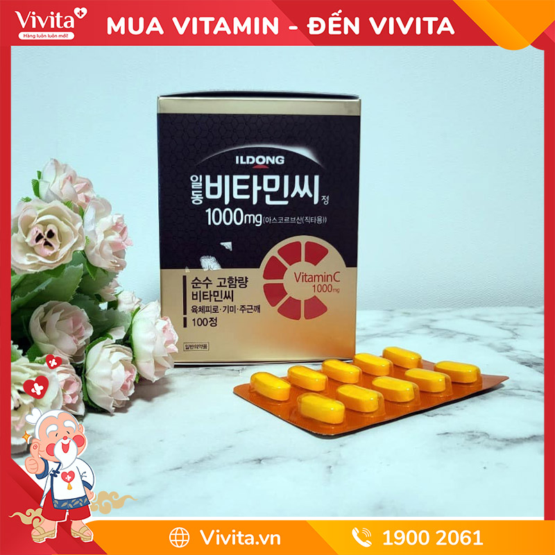 Vitamin C ILDONG 1000mg Hàn Quốc (Hộp 100 Viên)