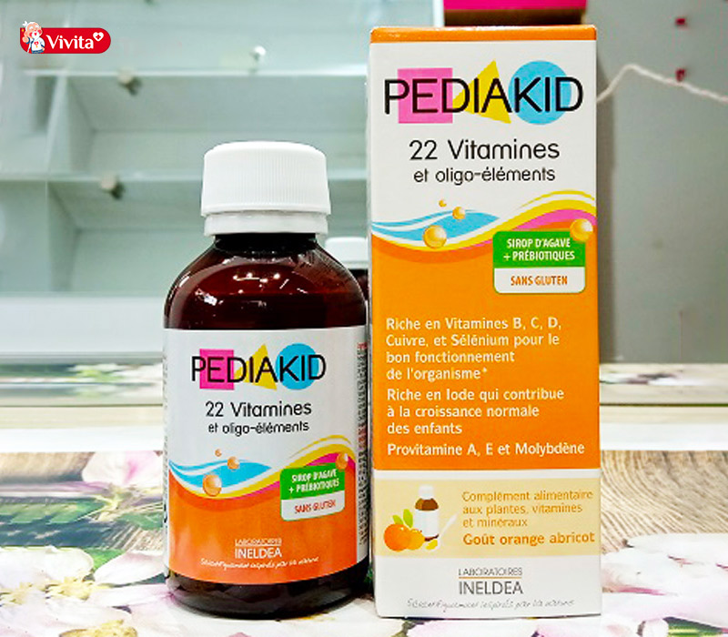 Siro Vitamin tổng hợp Pediakid 22 Vitamin hỗ trợ phát triển cho bé