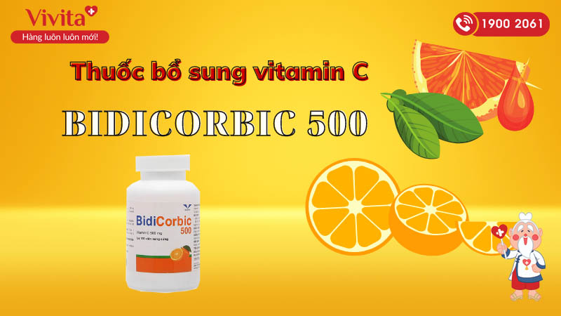 Thuốc bổ sung vitamin C BidiCorbic 500