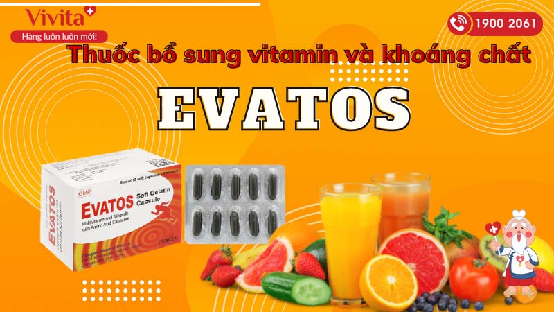 Thuốc bổ sung vitamin và khoáng chất Evatos