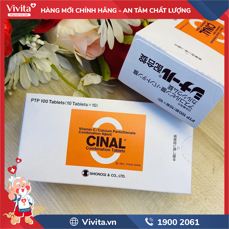 Viên uống Cinal C Nhật Bản là sản phẩm kết hợp giữa vitamin B và vitamin C đem lại công dụng làm đẹp từ bên trong như hỗ trợ trắng da, mờ thâm nám, tàn nhang, ngừa mụn