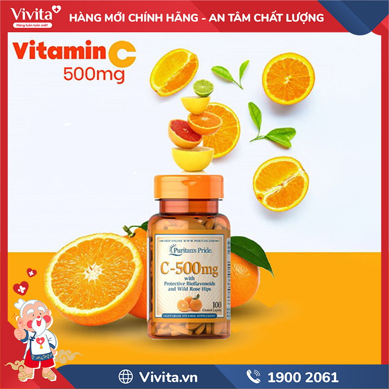 Viên uống vitamin C 500mg Puritan's Pride là sản phẩm dành cho người lớn lẫn trẻ em từ 10 tuổi trở lên có nhu cầu bổ sung thêm vitamin C