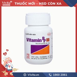 Thuốc trị thiếu nicotinamide Vitamin PP 50 Pharmedic