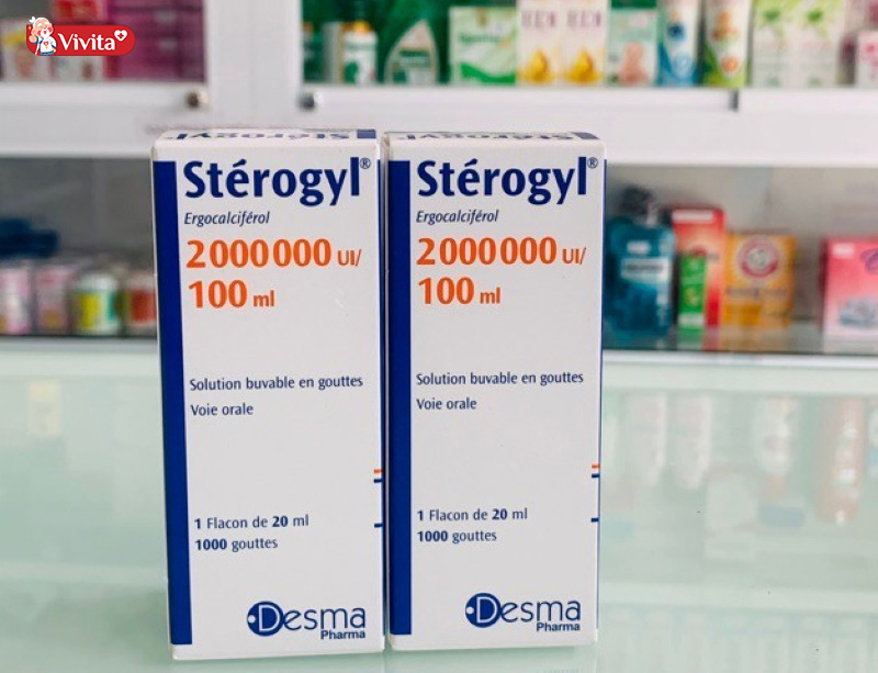Bổ sung vitamin D với trẻ sơ sinh thuốc Sterogyl