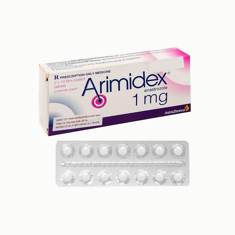 Thuốc trị ung thư vú Arimidex 1mg | Hộp 28 viên