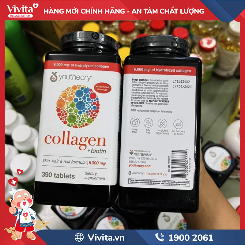 collagen youtheory type 1 2 & 3 chính hãng